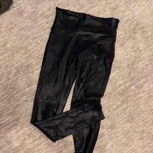 SPANX Shiny Black Leggings